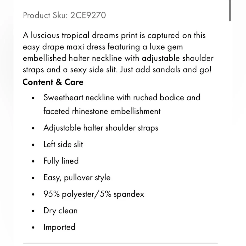 NWT! Boston Proper Medallion Dreams Print Gem Detailed Halter Dress Size Medium - Picture 13 of 13